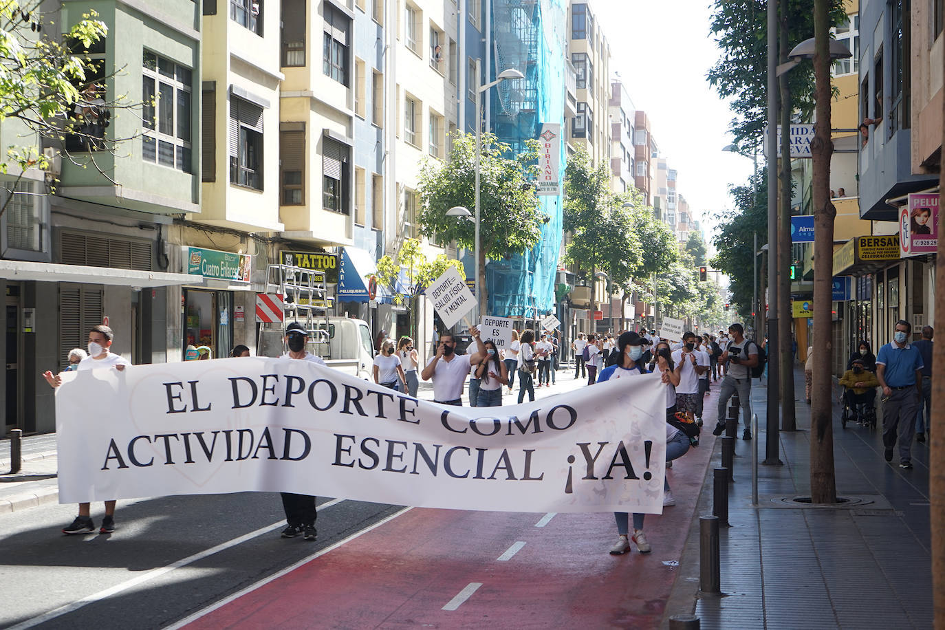 Protesta de los centros deportivos
