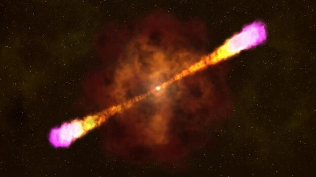 Consiguen la mejor imagen de un estallido de rayos gamma