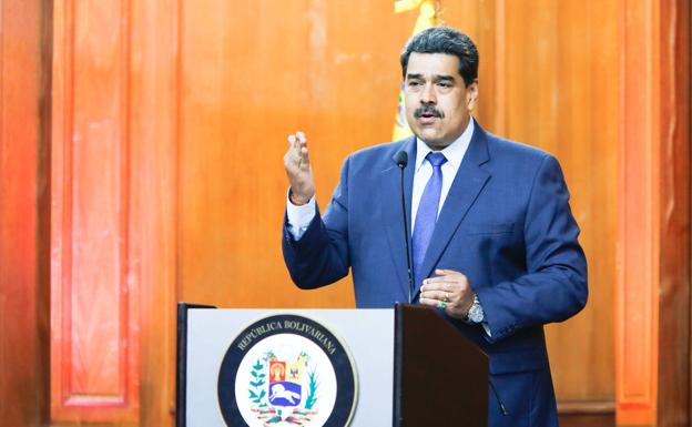 Nicolás Maduro, este lunes durante un acto./Reuters