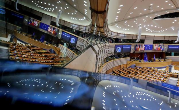 Vista general del hemiciclo del Parlamento Europeo./o. hoslet / efe