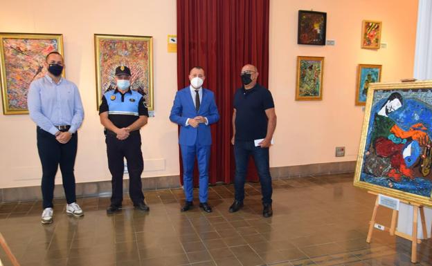 El galdense Pepe Monzón expone en la Sala Sábor de Gáldar su «Vorágine de color»