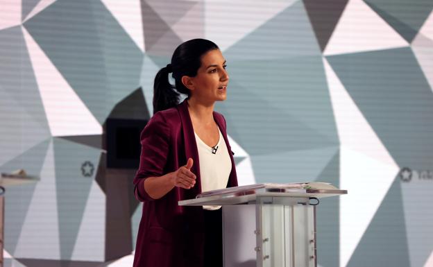 Rocío Monasterio, candidata a la Presidencia de Madrid por el partido fascista Vox.