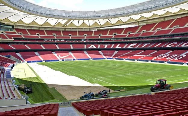 Estadio Wanda Metropolitano vacío. 