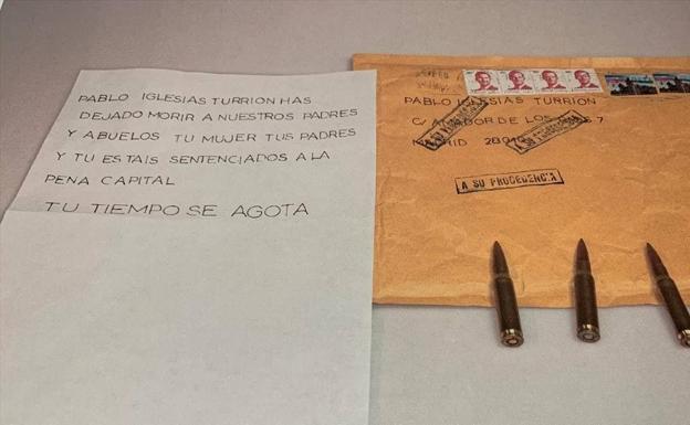 Imagen de la primera carta enviada a Pablo Iglesias. /Archivo