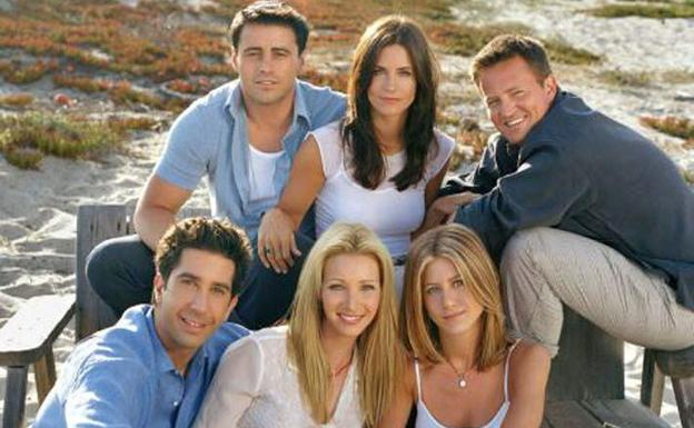 Los actores de 'Friends': Rachel, Monica, Phoebe, Joey, Chandler y Ross./efe