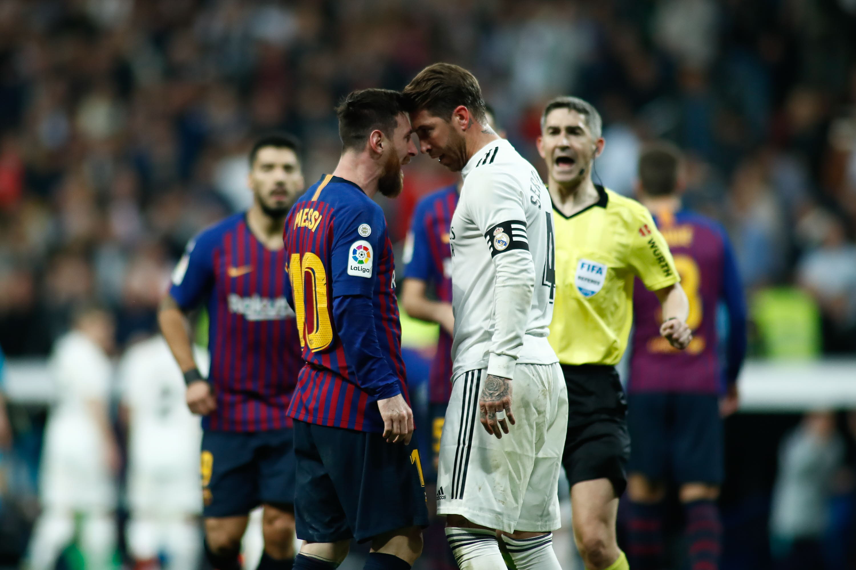 Año 2019. Los 'piques' entre Messi y Ramos se sucedieron durante toda su etapa madridista.