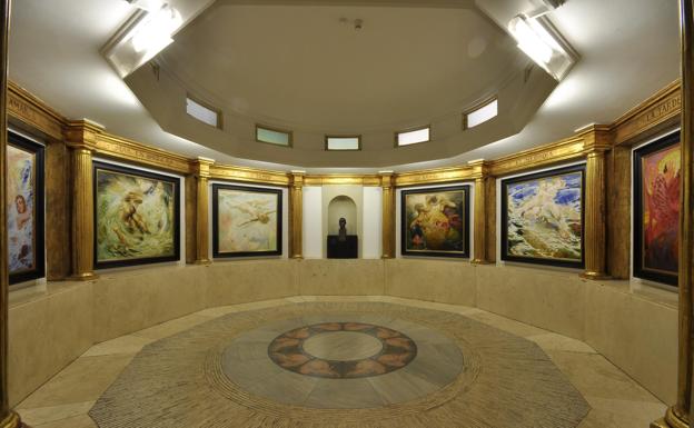 Imagen de archivo de la sala del Museo Néstor de la capital grancanaria, donde se exhibe el 'Poema del Atlántico'. La pinacoteca está cerrada a la espera de su reforma. 