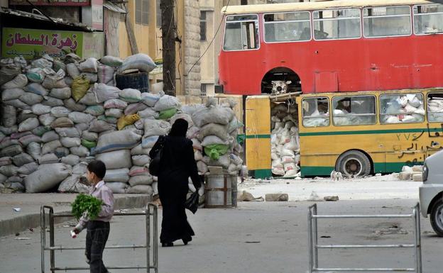 Imagen del barrio de Alepo en 2013. /afp