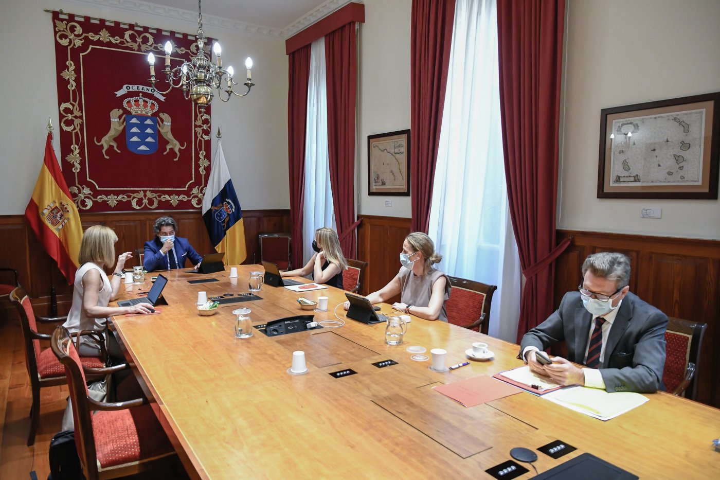Imagen de archivo de la reunión de la Junta del Parlamento de Canarias.  / C7