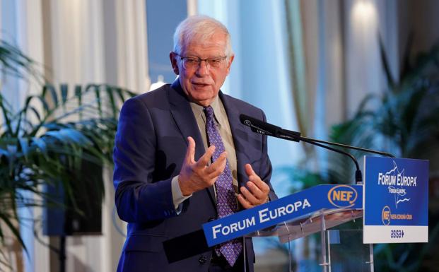 El Alto Representante de la UE para Asuntos Exteriores, Joseph Borrell, en Madrid este viernes./EFE