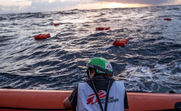 El barco Geo Barents operado por Médicos sin Fronteras (MSF) 