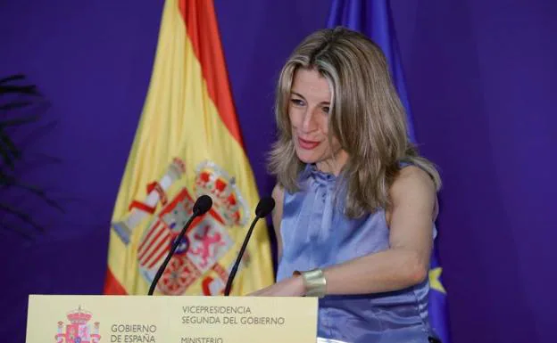 La ministra de Trabajo, Yolanda Díaz. /efe