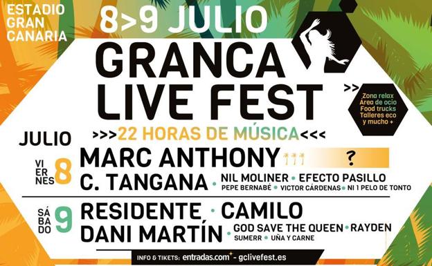 GranCa Live Fest, trae a un elenco de artistas que hará historia