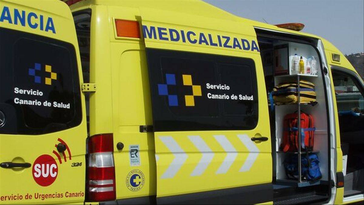 Herido grave un hombre tras el vuelco de un turismo al chocar dos vehículos en Güímar