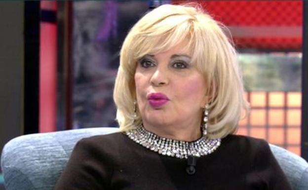 Bárbara Rey, durante la entrevista. /Mediaset