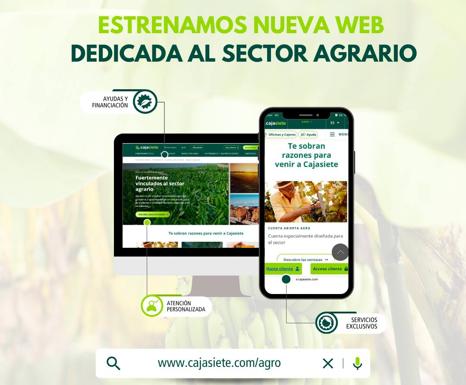 Nuevo espacio para el sector agrario en la web de Cajasiete