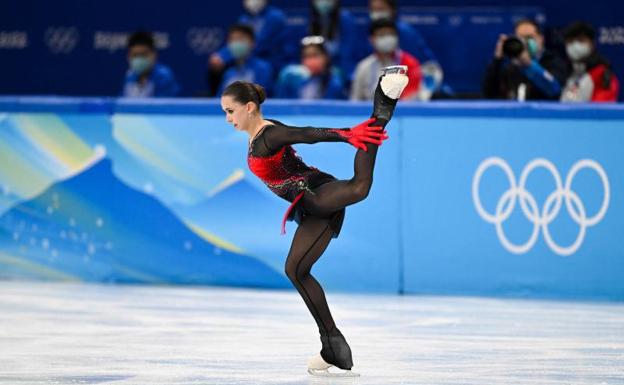 La patinadora rusa Kamila Valieva. /Afp