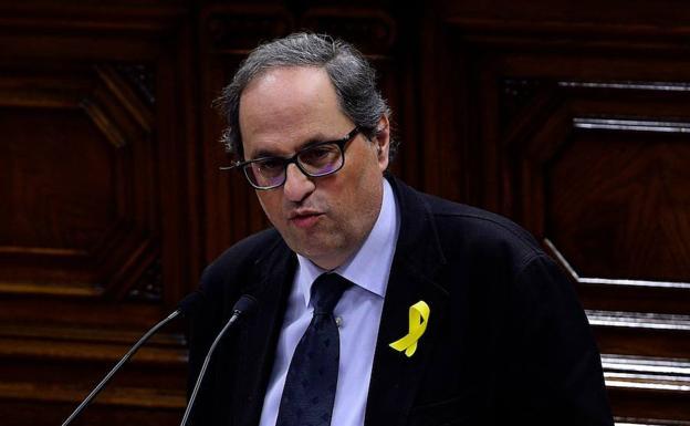 El expresidente catalán Quim Torra. 