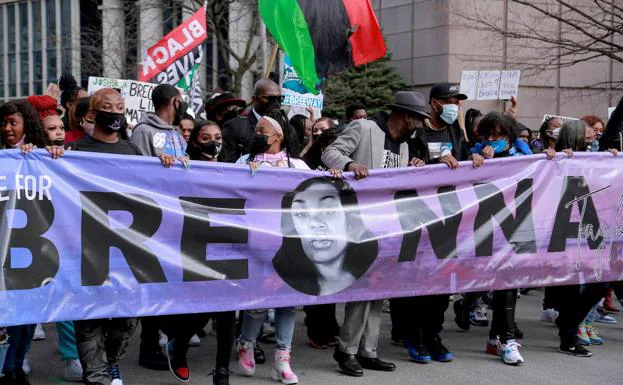 Manifestaciones tras la muerte de Breonna Taylor, en Louisville.