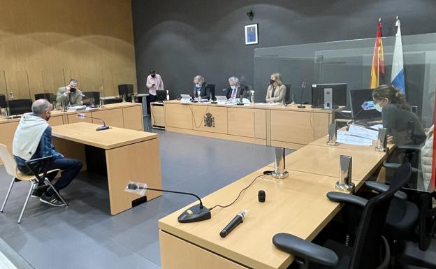 Imagen del juicio que tuvo lugar el 2 de marzo de 2021 ante la Audiencia Provincial de Las Palmas. / C7