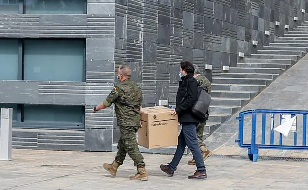El Ejército se prepara para vacunar a refugiados ucranianos en Pozuelo.