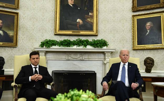 Joe Biden y Volodímir Zelensky, el pasado mes de septiembre en la Casa Blanca./ AFP