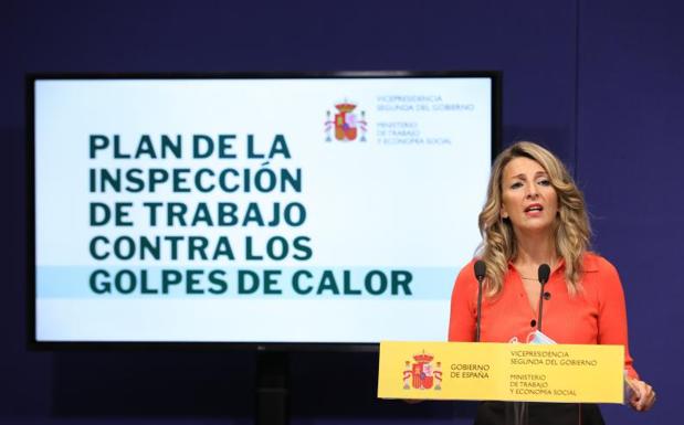 La ministra de Trabajo, Yolanda DÍaz. /ARCHIVO