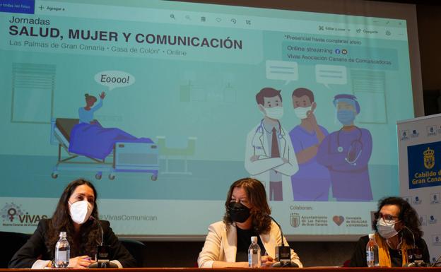 Rueda de prensa con motivo de la presentación de la jornada 'Salud, mujer y comunicación. /vivas