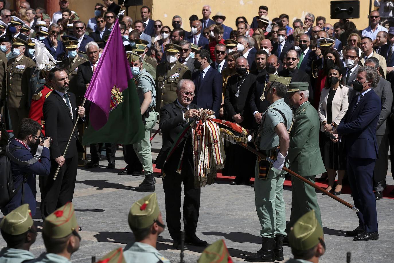 Procesión del Cristo con la Legión en Málaga