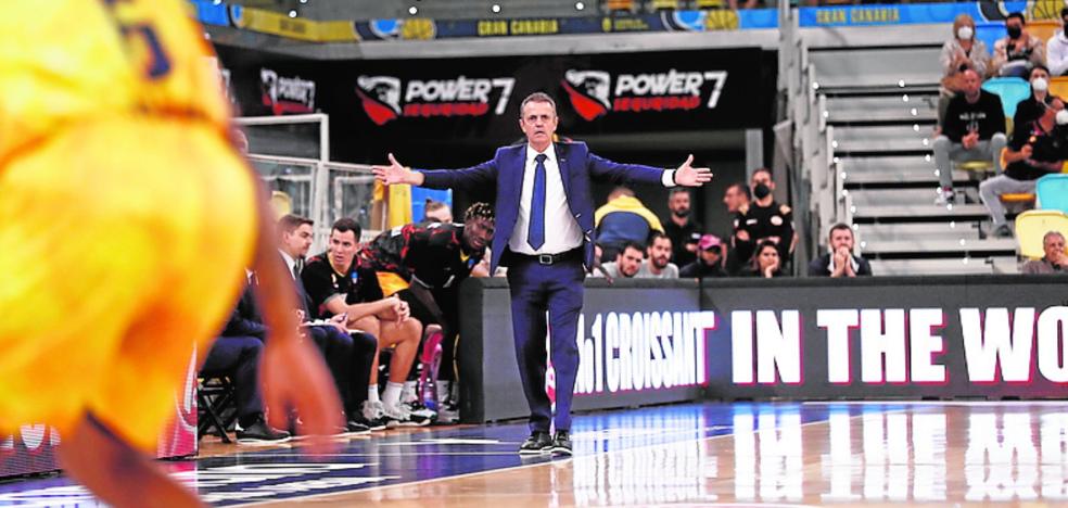 The Granca coach speaks to the ACB Fisac: "I'm comfortable where I am"