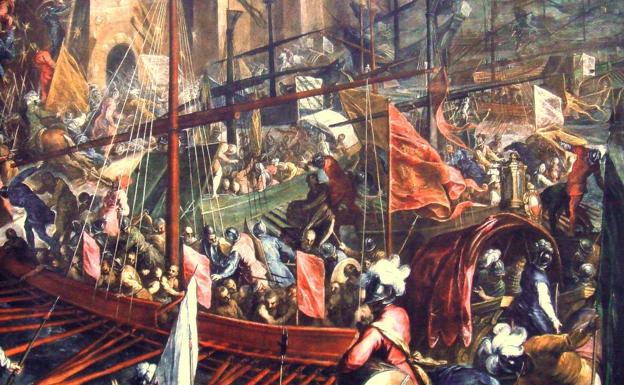 La toma de Constantinopla en 1204, de Palma el Joven.