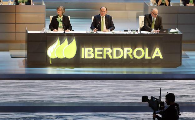 Última junta de accionistas de Iberdrola, en 2019, previa a la pandemia. /R. C.