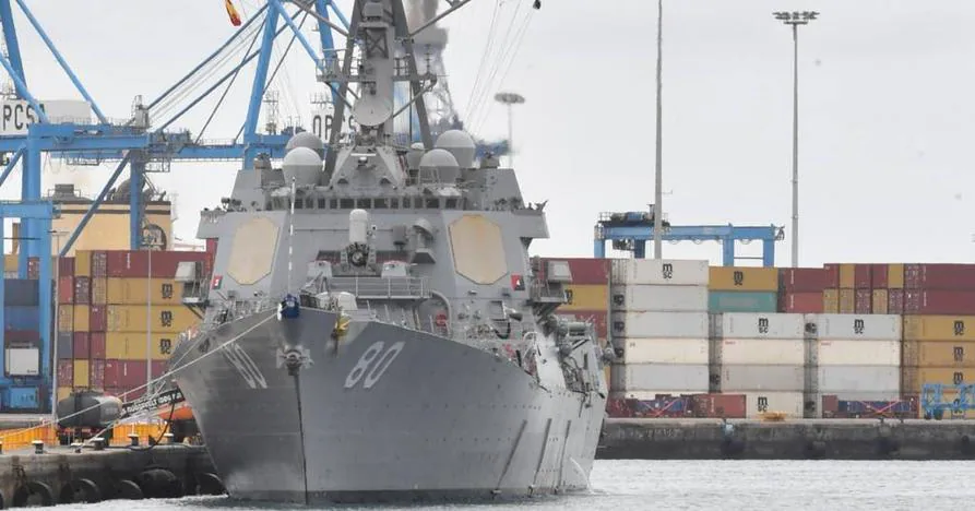 La Luz receives for four days the American destroyer 'USS Roosevelt', which patrols the Atlantic