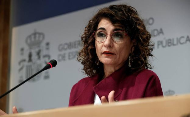 The Minister of Finance, María Jesús Montero. 