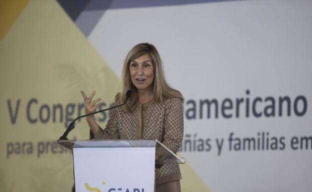 La presidenta de CEAPI, Nuria Vilanova, en la inauguración del V congreso CEAPI en Punta Cana. /EFE