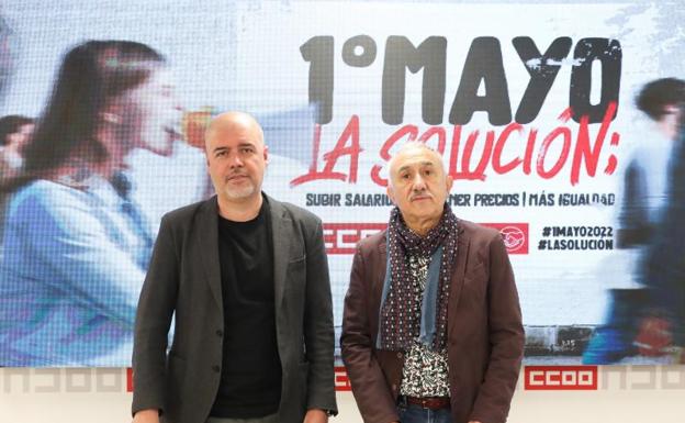 Unai Sordo (i) y Pepe Álvarez (d), en una imagen de archivo. /E. P.