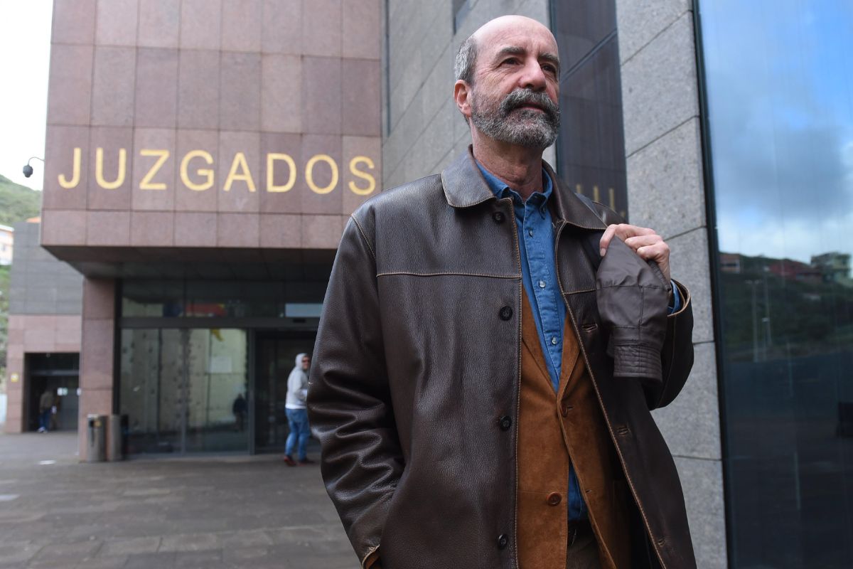 Santiago Pérez, in a file photo at the exit of the Courts. 