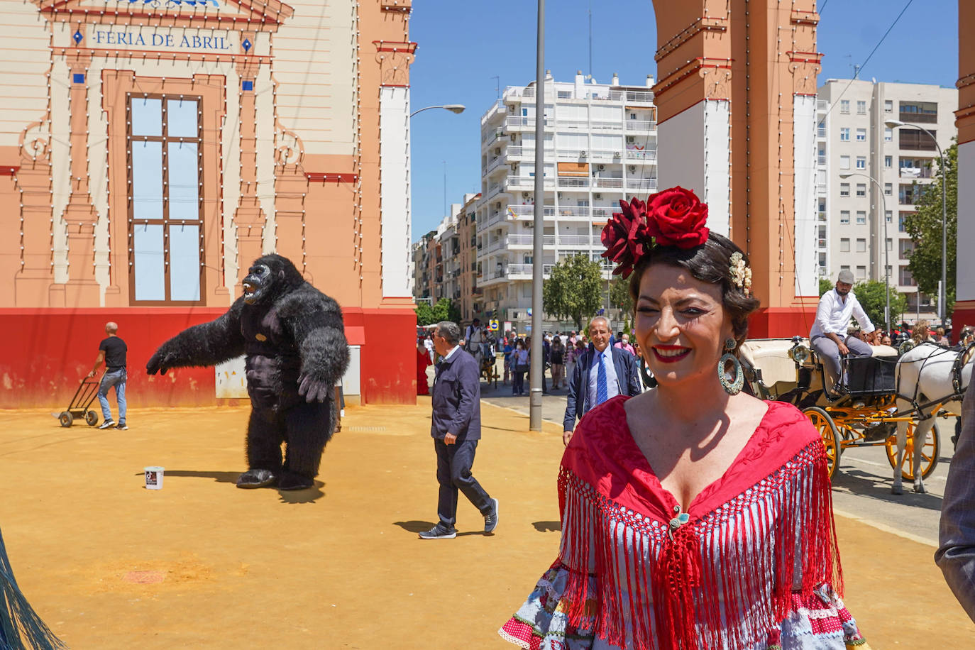 Macarena Olona, en la Feria de Abril. /EP