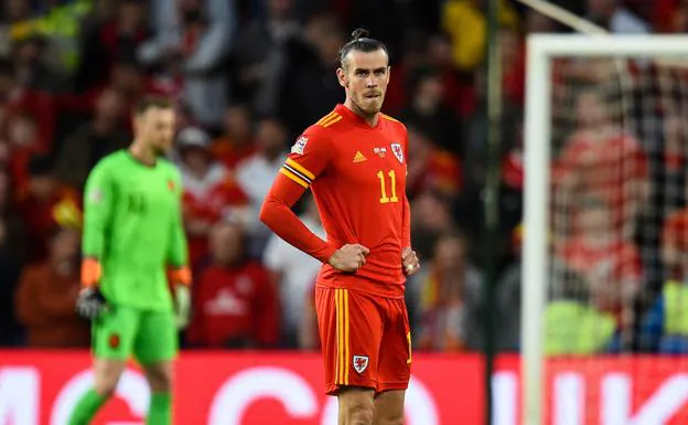 Gareth Bale, during a match with the Wales team.