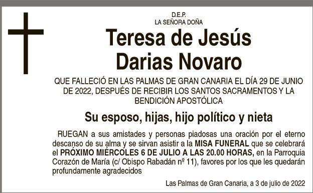 Teresa de Jesús Darias Novaro