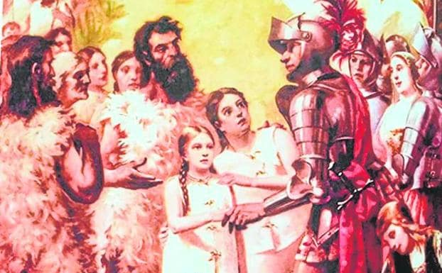 One of the Chamber's paintings, The Surrender of the Princesses. 