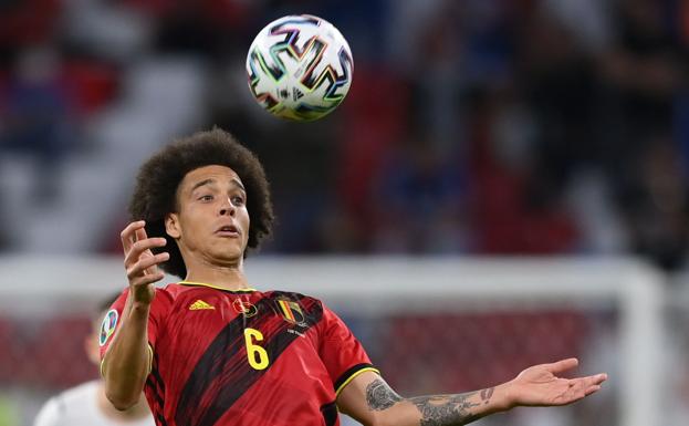 Axel Witsel, during a match with the Belgian team.
