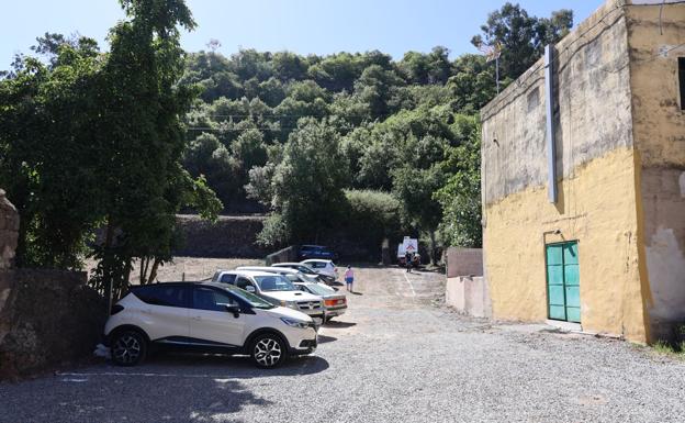 Imagen del nuevo aparcamiento en el solar del antiguo molino. 