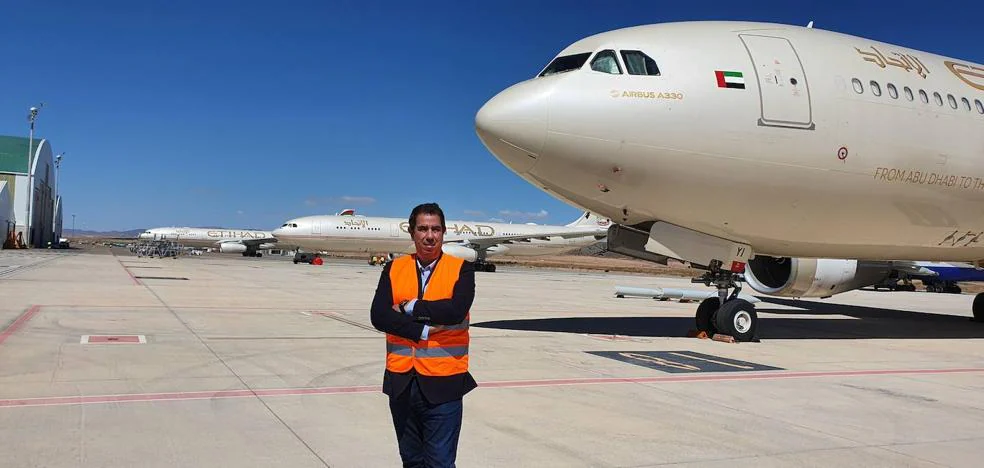 A Canarian aeronautical engineer at Teruel airport, a benchmark in Europe