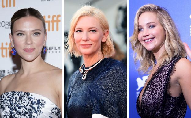 Scarlett Johansson, Cate Blanchet y Jennifer Lawrence./R. C.