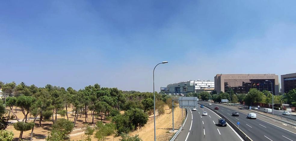 Madrid, under the smoke of the great fires of Portugal