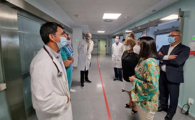 The Minister of Health, Carolina Darias, visited the Fuerteventura Hospital this Friday. 