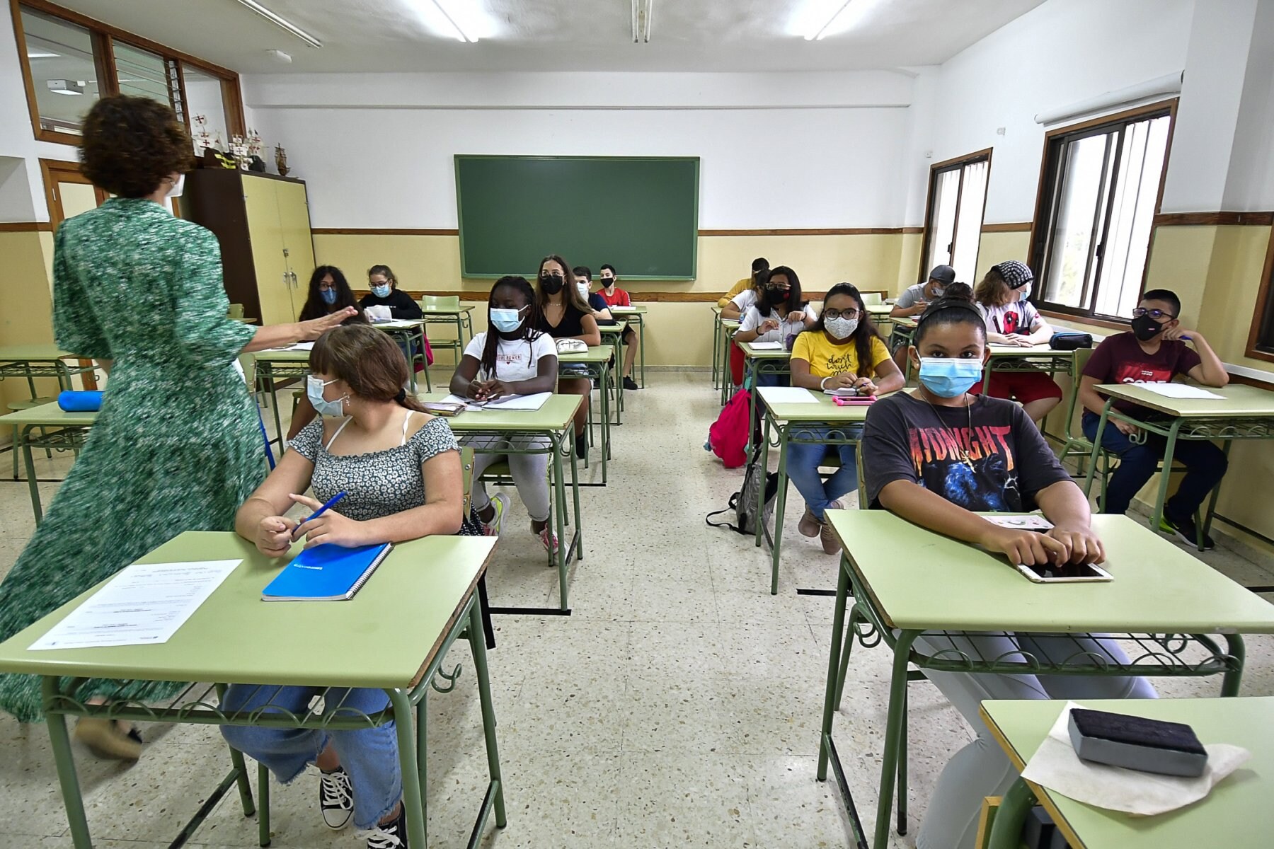 Archive photo of a class in an institute in the capital of Gran Canaria last year. 