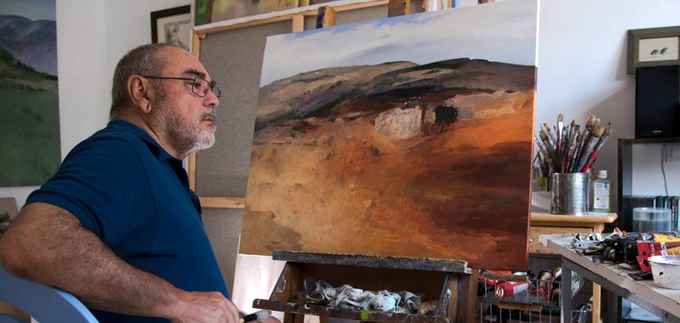 The painter Juan Guerra shows his imagined landscapes in Mogán