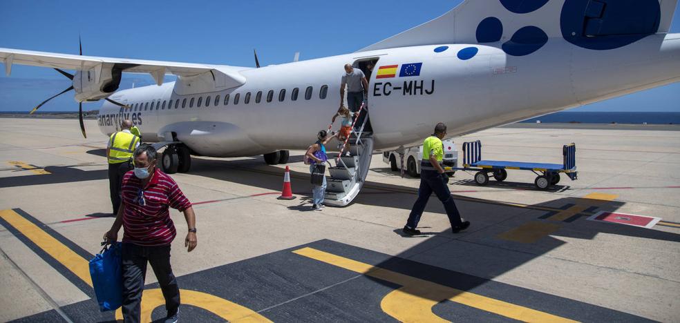 Canarian airports: 1.3% more passengers than before covid